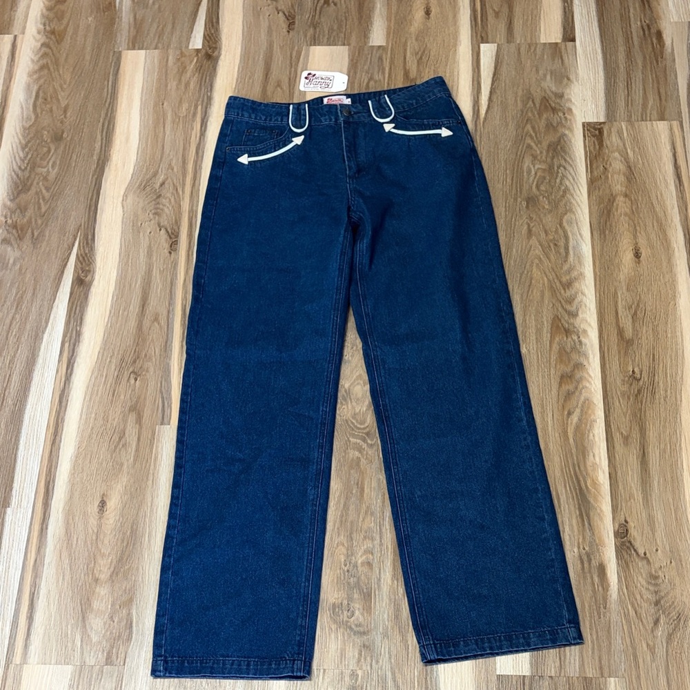 Dark Wash vintage wide leg jeans